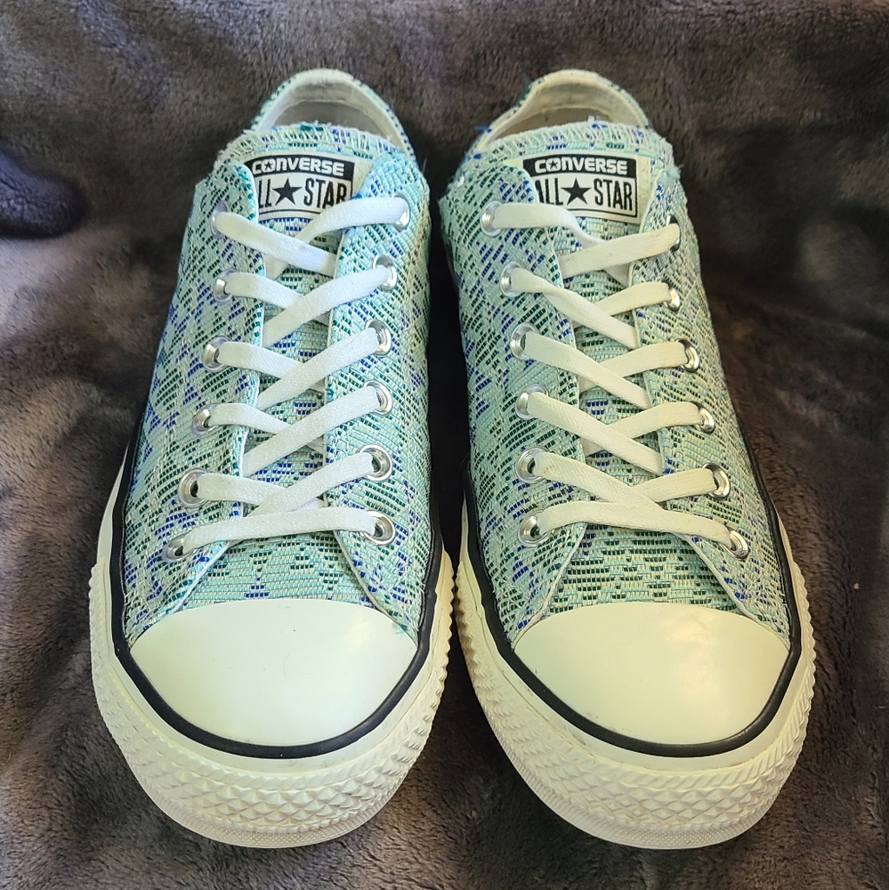 Converse All Star Rebel Teal Woven green, blue, light blue great condition